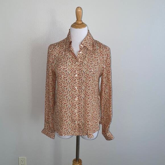 Trovata Birds of Paradis JACQUELIN SHIRT BELLFLOWER DITSY Small - Picture 1 of 5